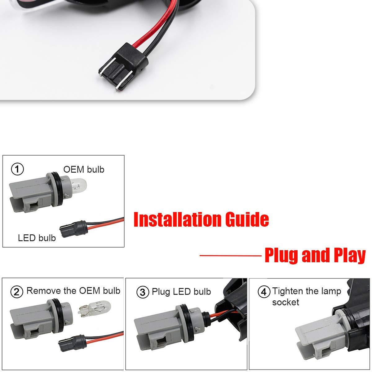 Amazon.co.jp: NJSBYL クリアレンズサイドマーカーランプ B-M-W E46
